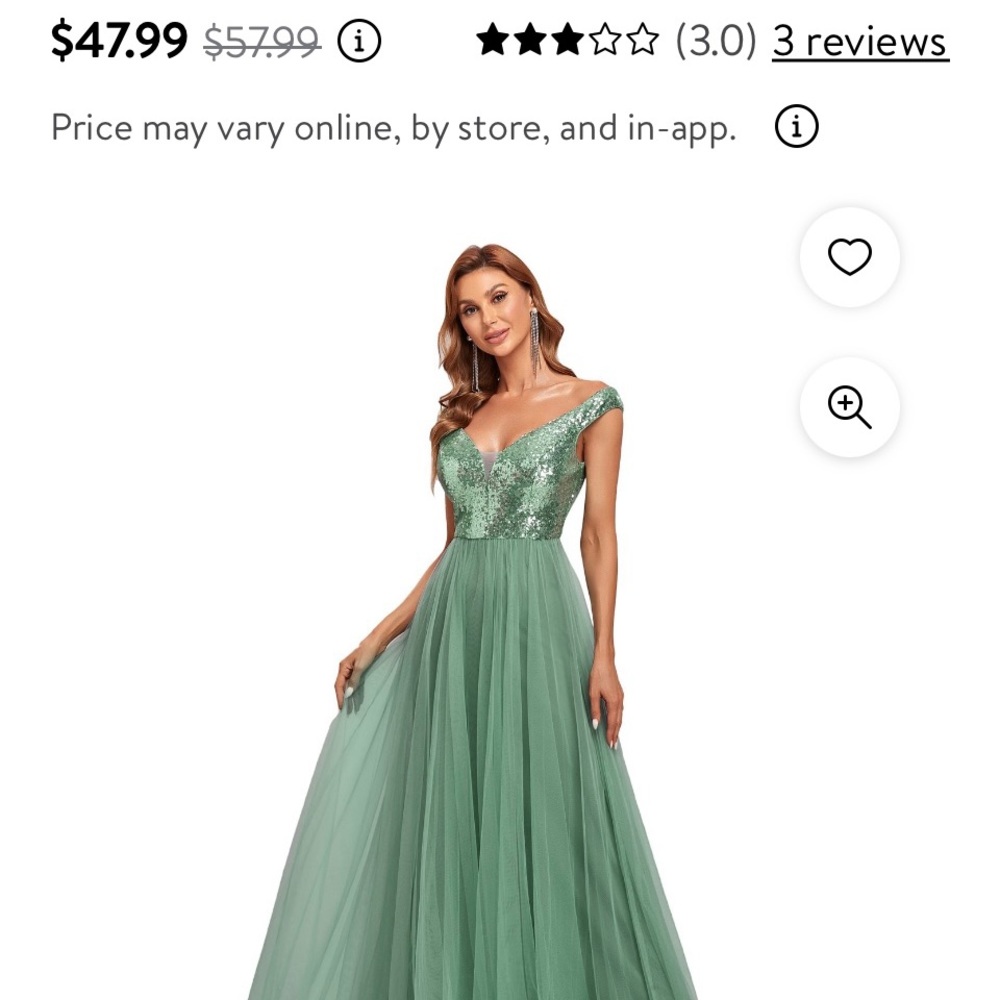 Size 18 green v style dress in excellent condition Only use for a couple hours